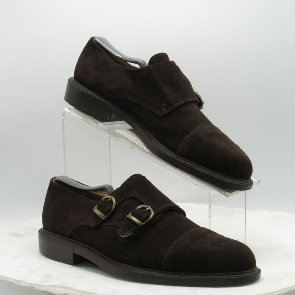 Kenneth Cole Size 10 M Brown Suede Loafer B6 B38